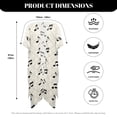 thumbnail image 6 of Xoenoiee Music Note Print Womens Kimono Cardigans Half Sleeve Oversized Beach Cover Up Cape Open Front Swimwear Beachwear for Swimming Pool Beach Vacation, 6 of 7