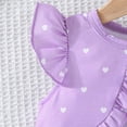 thumbnail image 6 of MEZZALL Girls Summer Outfits Baby Girl Cute Heart Print Jacket With Floral Dress Casual Party Picnic Spring Outfits Sets For Toddler 6 Months To 3 Years 6-9 Months Relaxed Fit Baby Wear, 6 of 9