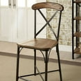Crosby II Industrial Counter Height Chair, Brown, Set Of 2
