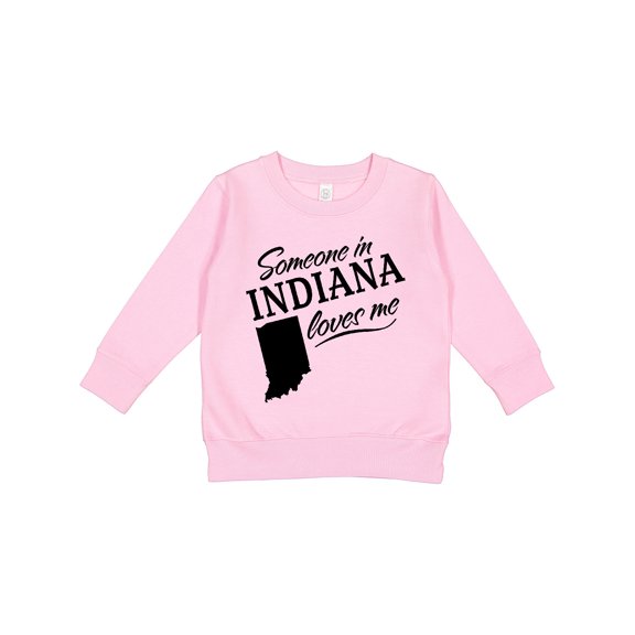 Inktastic Someone in Indiana Loves Me Toddler Sweatshirt