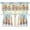 Beach Starfish, variant on Castle Pumpkin Halloween Kitchen Curtains Sets for Windows Kitchen Window Curtains Over Sink with Valance and Tier Sets Rod Pocket Window Tiers Set of 3