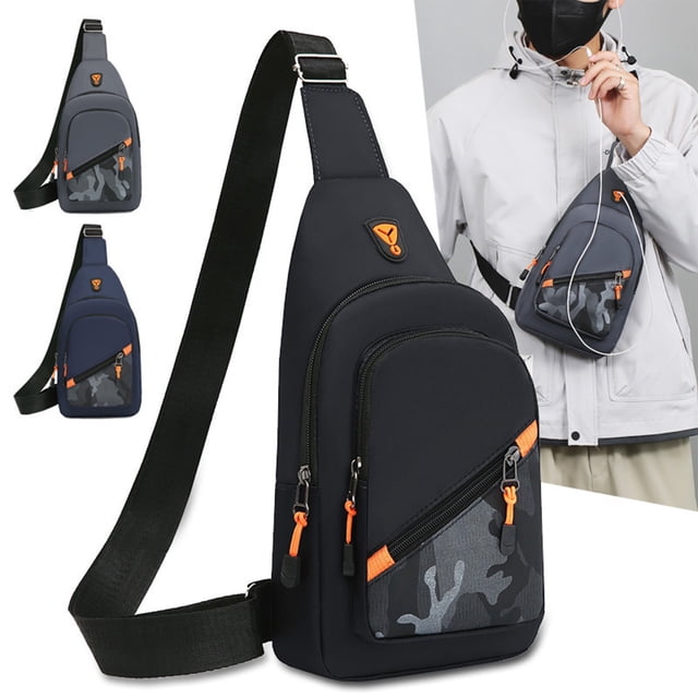 Iumwxz Organisateurs et Rangement Sac à Bandoulière Sac de Taille Multi-Usage pour Course Randonnée Cyclisme Voyage Mode Réglable avec Trou pour Écouteurs Étagère de Commode Noir Polyester Magasinage en Ligne