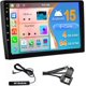 thumbnail image 1 of téreo de coche Android 13 de 4 + 64 GB con radio Android inalámbrico Carplay Android Auto, 8 núcleos coatible con tarjeta SIM, WiFi, GPS de 9 pulgadas Bluetooth 5.0 AM/FM/RDS micrófono de, 1 of 5