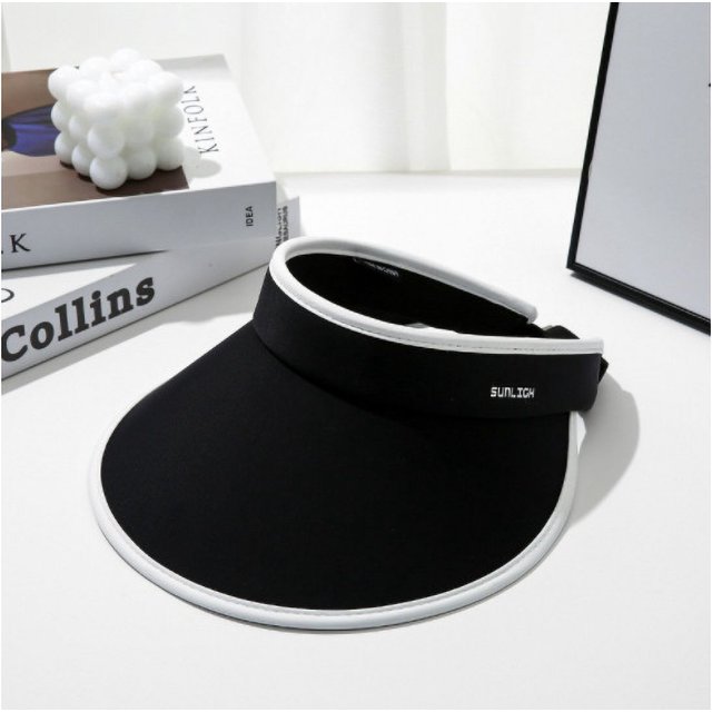 Sombrero para el sol, plegable, para montar al aire libre, para mujer, con ala grande, parte superior vacía, para ciclismo, protección solar, sombrero de pescador para el sol