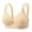 Beige, variant on purcolt Women's Plus-Size Wireless Bra Full Coverage Everyday T-Shirt Bras No Underwire Comfort Supportive Push Up Bralettes