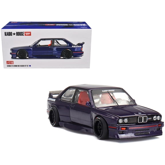 BMW M3 "Kaido GT V2" Purple Metallic (Designed by Jun Imai) "Kaido House" Special 1/64 Diecast Model Car by Mini GT