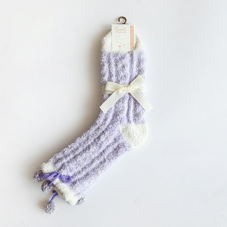 

Cotonie Winter Women Keep Warm Print Socks Knitting Warm Anklets Leggings Socks