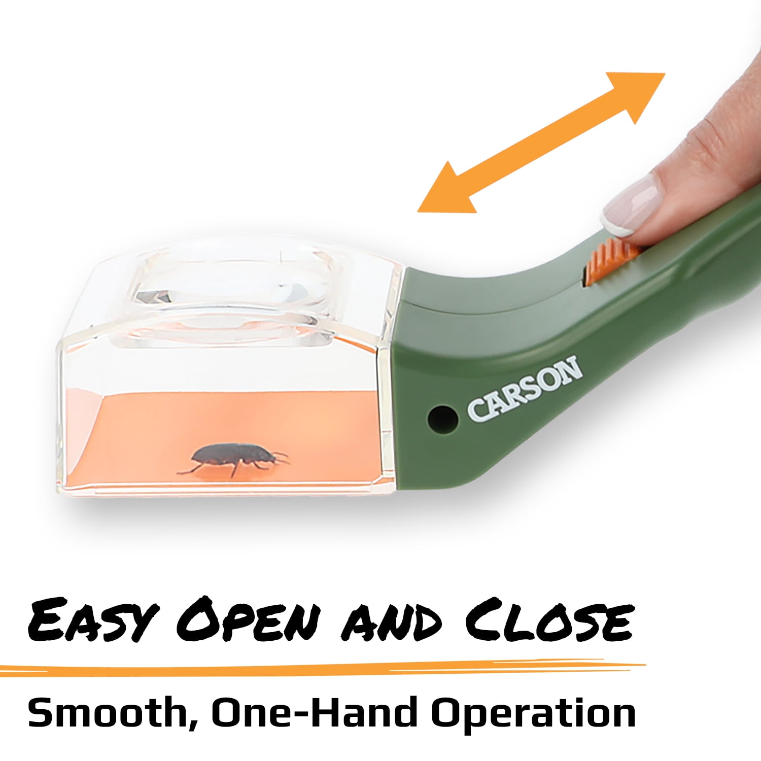 Carson BugView 5x Magnifier Quick-Release Bug Catching Tool STEM Educational Toy for Kids and Adults