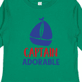 thumbnail image 4 of Inktastic Captain Adorable, Sail Boat, Sailing - Red Blue Boys Long Sleeve Toddler T-Shirt, 4 of 5