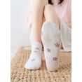 thumbnail image 6 of 5/10 Pairs Embroidered Floral Design Socks for Women Girls Combed Cotton Ankle Socks, 6 of 6