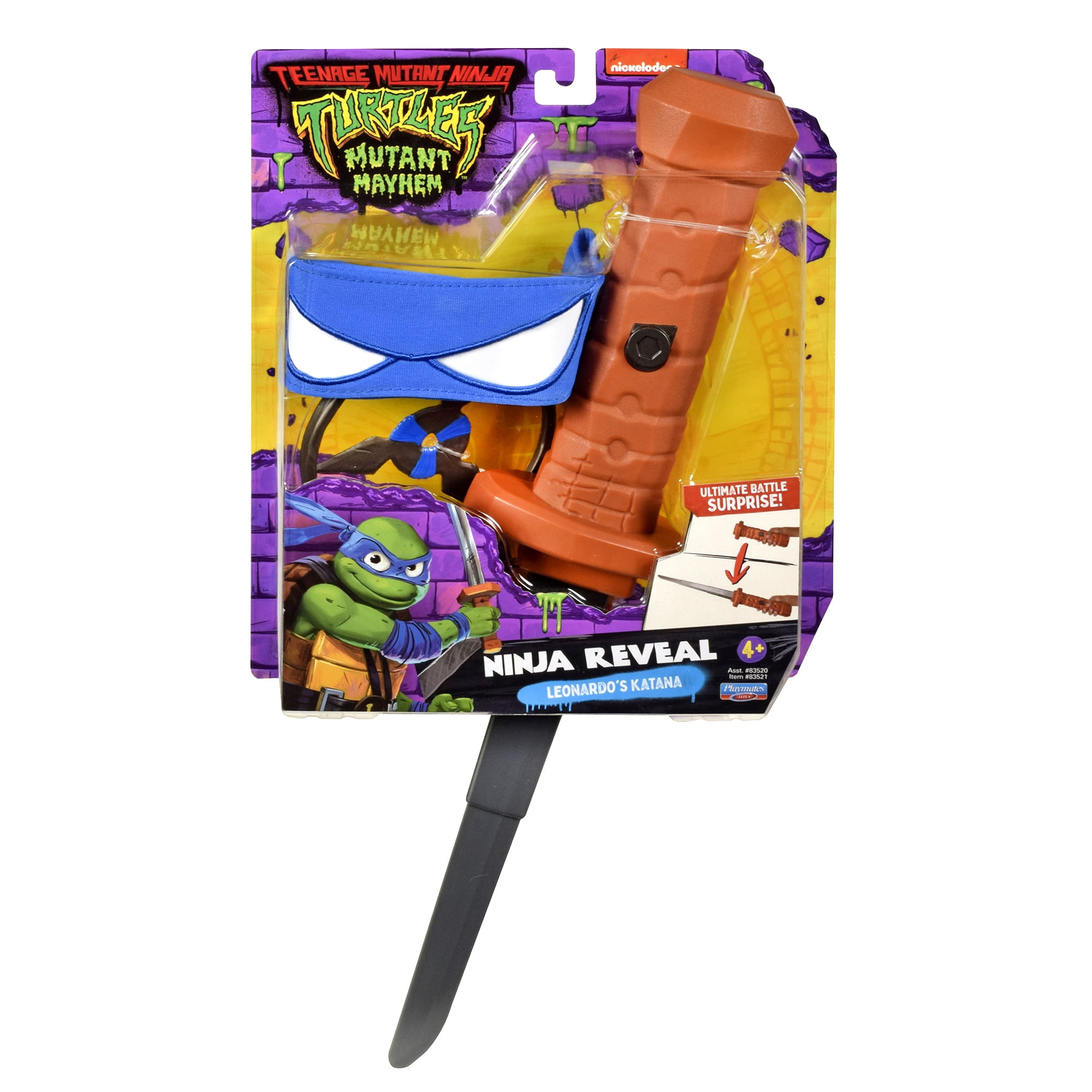 TMNT Mutant Mayhem Leonardo Katana Role Play Set by Playmates - Walmart  Business Supplies, image size:2000x2000