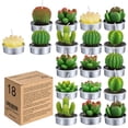 thumbnail image 1 of Velas tipo candelita COCOMOON, cactus, suculentas artificiales, 18 unidades, 1 of 6