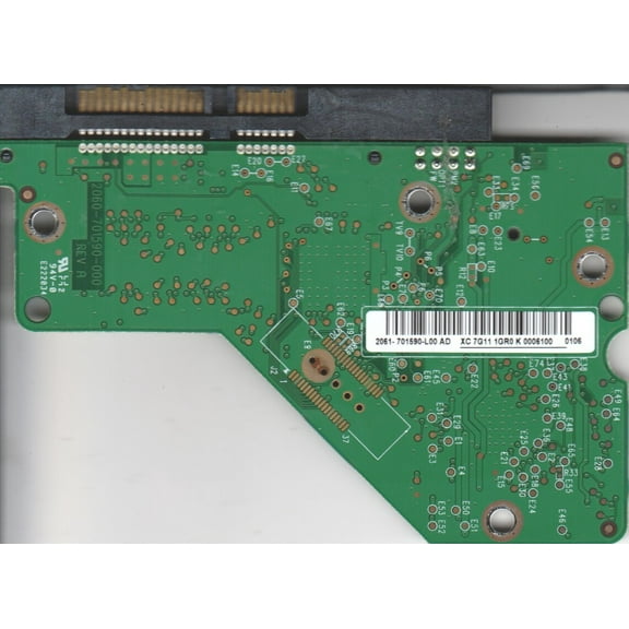 WD5000AAKS-22A7B2, 2061-701590-L00 AD, WD SATA 3.5 PCB