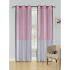 1pc Purple Hot Pink Eid Lined Foam Backing Blackout Faux Silk