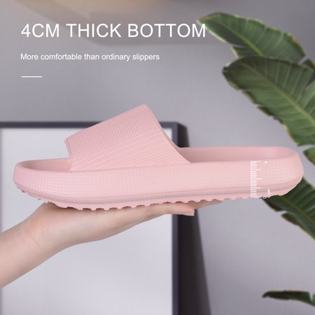 

Soft Thick Platform Women s Slippers Summer Beach Eva Slide Sandals Leisure Men Indoor Bathroom Shoes Anti-Slip Dropshipping