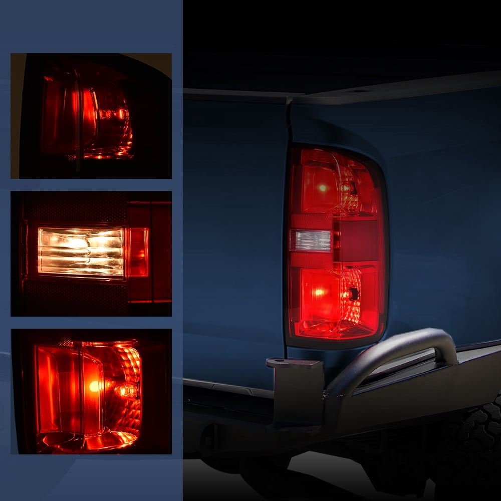 PIT66 Tail Light w/Bulbs Right Passenger Side Fit for Chevy Colorado 2015-2022 Fit for 4-Door Crew Cab and 4-Door Extended Cab Only