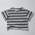 thumbnail image 2 of TAIAOJING Toddler Boys Striped Tops Vintage Short Sleeve Tee Casual Comfortable Kids Shirt For Summer School Outfits Sets Trendy 2-3Y, 2 of 4
