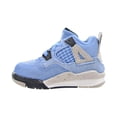 thumbnail image 4 of Jordan 4 Retro "UNC" (TD) Toddlers' Shoes University Blue-Black bq7670-400, 4 of 6