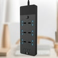 thumbnail image 4 of Sylvtty T12 Power Strip Multifunctional High Power 3000W US Plug Smart Power Socket Adapter with 4 USB Ports for Home, 4 of 7