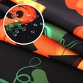 thumbnail image 3 of Black Halloween Tablecloth, Orange Pumpkin Haunted Table Cover for Halloween, Dinner Parties and Scary Nights Decorations, Easy Care Wipeable and Reusable (60 X 84 INCH, Rectangle), 3 of 6