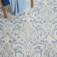 thumbnail image 6 of SAFAVIEH Micro-Loop Cornelius Floral Runner Rug, Blue/Ivory, 2'3" x 9', 6 of 11