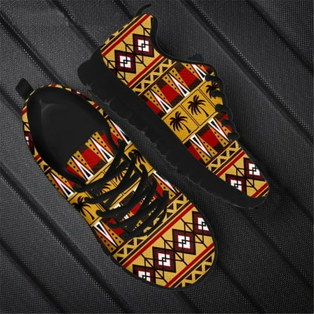 

Tribal African Pattern Ladies Sneakers Women Casual Shoes Female Flats Jogging Running Shoes 2023 Woman Footwear Zapatos Lace up