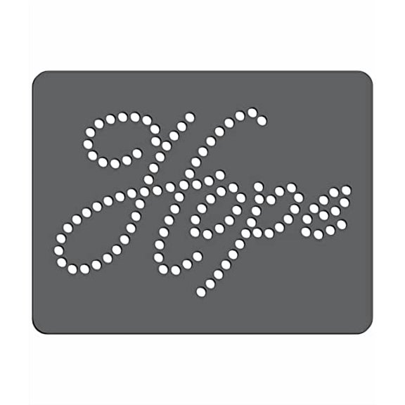 Magnetic Rhinestone Template(s) - EXPRESSION - HOPE 5"