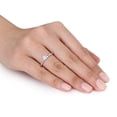 thumbnail image 3 of Created Forever Women's 1/2ct TW Lab Grown Diamond 10k White Gold Solitaire Engagement Ring, 3 of 9