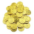 thumbnail image 3 of 100 piezas de trébol de cuatro hojas, amuletos de la suerte, monedas de la suerte para mujeres. Oro, 3 of 9