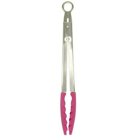 

H & B Silicone Tong 24cm Pink C-8857// Tongs