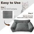 thumbnail image 6 of Sanmadrola Cute Cat Bed for Indoor Cats, Couch Bed with Removable Washable,Premium Soft Corduroy Fleece Pet Bed for Small Dog & Cat,Dark Gray, 6 of 10