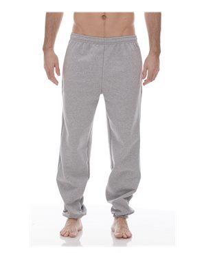 sweatpants with elastic cuffs