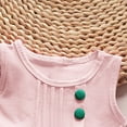 thumbnail image 4 of Cethrio Kids Girls Cotton Outfit Sets, Casual Graphic Summer Sleeveless Girls' Clothing Sets Pink Size 1T, 4 of 5
