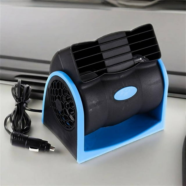 Powerful Bladeless Air Conditioner Fan for Vehicle Interior Quiet with Adjustable Speed Universal Car Accessory