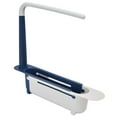 thumbnail image 4 of Telescopic Sink Rack, Keep Dry Telescopic Sink Storage Rack Humanized Design  For Kitchen For Home Blue, 4 of 8