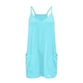 thumbnail image 4 of Robe Athlétique pour Femmes Mode Mini Robe Combinaison Surdimensionnée avec Poches Zippées Shorts Intégrés Double Poche, 4 of 5