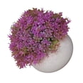 thumbnail image 3 of Bola de césped artificial en maceta, simulación de hierba, decoración de plantas, decoración de la mesa de la oficina en casa, hierba tipo 3, púrpura Advancent HA7593-05B, 3 of 6