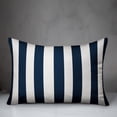 thumbnail image 2 of Creative Products Navy Cabana Stripe 14x20 Spun Poly Pillow, 2 of 2