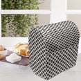 thumbnail image 3 of Geometric Stand Mixer Cover, Circular Rhombus Shapes in Diagonal Line Modern Abstract Art, Kitchen Appliance Organizer Bag Cover with Pockets, 5 Quarts, Charcoal Grey and Eggshell, by Ambesonne, 3 of 4