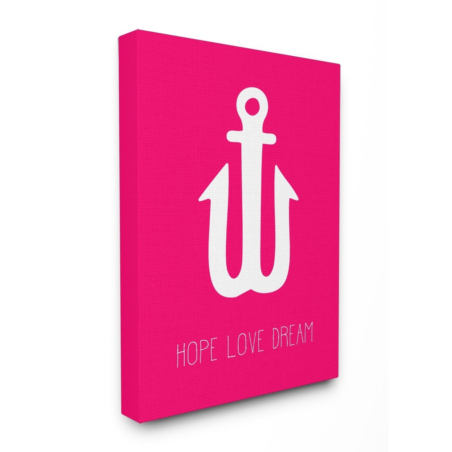 The Kids Room by Stupell Hope Love Dream Neon Anchor Stretched Canvas Wall Art, 16 x 1.5 x 20