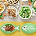 thumbnail image 2 of Verdelife Fish Shape Paper Plates, One Dipping Compartments 50 Count – Fun & Eco-Friendly Disposable Plates for Kids for Salmon And Sauce Appetizer Dessert Salad, 2 of 6