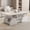 White, variant on Modern Geometric Coffee Table with Open Storage Shelves and Rounded Corners – 47.24" x 23.62" Engineered Wood
