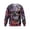 Dark Purple, variant on Broave Men's Halloween Skull Graphic Crewneck Sweatshirt, All Over Print Long Sleeve Casual Pullover Top, Gothic Skeleton Crew Neck Sweatshirt for Daily Wear & Halloween Party Outfit