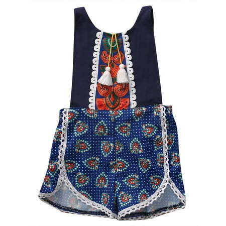 

Farrubbyine8 Toddler Kids Baby Romper Sleeveless Jumpsuit Sunsuit Outfits