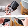 thumbnail image 5 of Cinta de reparación, cinta adhesiva impermeable, cinta de fugas, cinta de parche impermeable, cinta aislante Scotch, cinta de sellado, 10 cm * 1,5 m, para tuberías/tiendas/piscinas (negro), 5 of 5