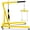 Yellow, variant on Memoryfield 2 Ton Hydraulic Engine Hoist with Leveler, 4400 lb Foldable Cherry Picker Crane with 6 Casters, Yellow
