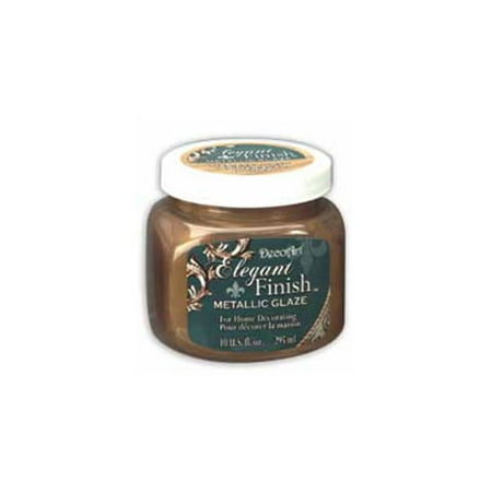 Cone 6 Glazes - DecoArt Elegant Finish Metallic Glaze. Medieval Gold. 10oz