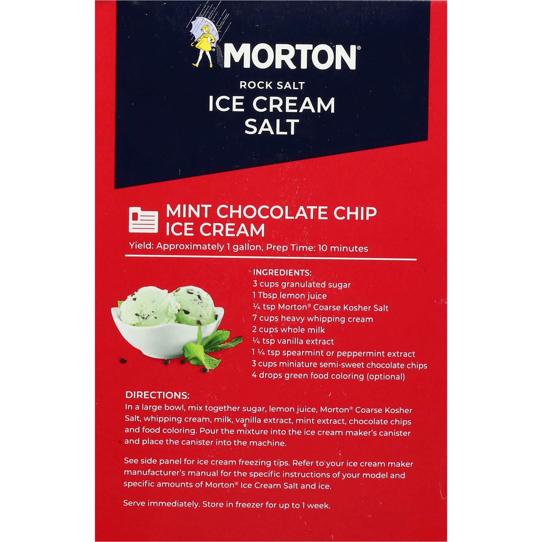 Morton Ice Cream Salt, Rock Salt for Ice Cream, 4 lb