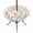 Orange, variant on Round Outdoor Tablecloth with Umbrella Hole and Zipper, Grey Spring Floral Tablecloth with Elastic Waterproof, Flowers Botanical Elegant Pastoral Patio Table Covers for 36" - 44" Picnic Pool Tables