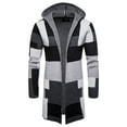thumbnail image 2 of Vedolay Mens Fall Cardigans 2023 Fashion Winter Coat Fall Coat Jacket Grey,L, 2 of 2